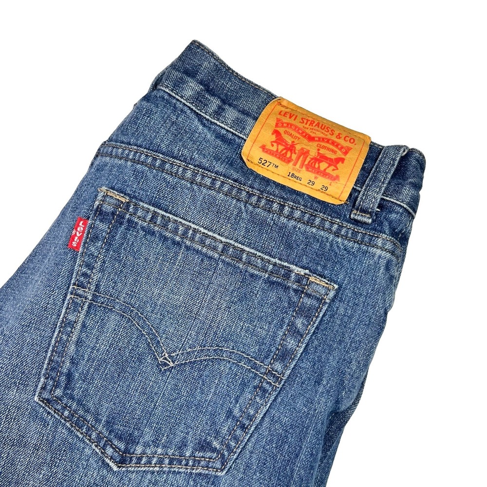 Levi's 527 Boot Cut Jeans Men's 18 Reg 29x29 Blue Denim Cotton EUC